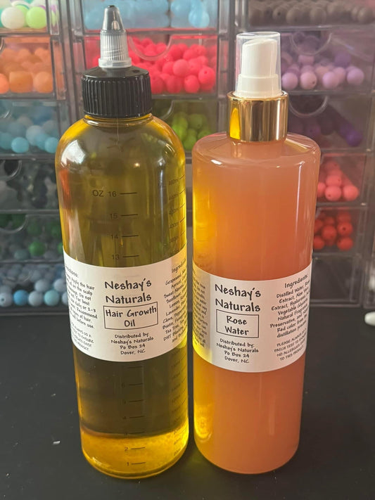 Dynamic Duo Rose Water & Hair Growth Oil